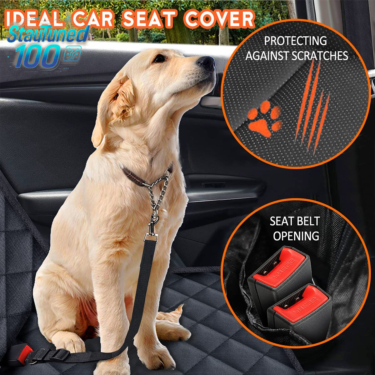 Fido's Fancy Ride Blanket: The Ultimate Doggie Adventure Seat Suit – No Slips, No Slobbers, Just Wagging Tails in Style!